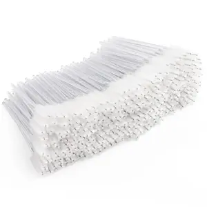 300 Pcs Disposable Mascara Wands, Crystal Spookiest Brush for Eyelash Extensions, Spool Eyelash Eyebrow Brushes Lash Wand Applicator Makeup Kits (White)