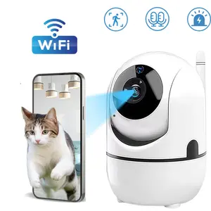 360° PanTilt Security Camera，2.4G WiFi Baby Monitor,IR Night Vision,Two-Way Audio,Motion Detection and Auto Tracking，Human Detection ，Cloud Storage，Eazy To Install