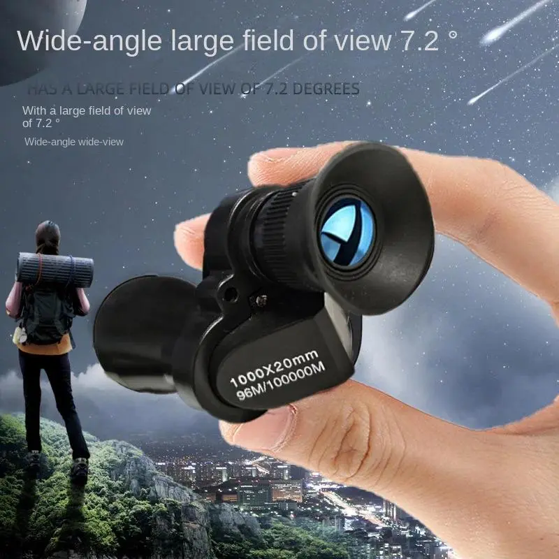 Portable High-Definition High-Magnification Zoom Monocular Telescope, Camping Gear for Hunting, Outdoor Fishing, Camera Accessory for Travel