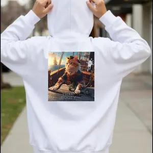 Pirate Cat (female) Hooded Sweatshirt