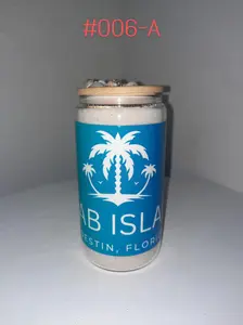 16oz Crab Island Tumbler Snow Globe Tumbler w/ Real Sand from Destin Florida