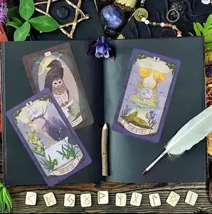 The Foragers Daughter Tarot - 78-Plate Deck with Rich Themes and Mystical Design Elements