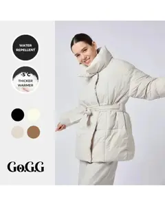 Go.G.G Puffer Mid Length Jacket Belted