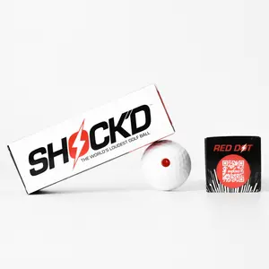 SHOCK'D Golf Balls - World's LOUDEST Golf Ball - Viral Prank Golf Ball, Red or White Incognito Version