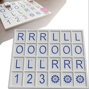 Solo Mahjong Board, Mahjong Practice Board Solo Play American Mahjong Tiles, 3D Printed Practice Rack Training Tool Portable Games Accessory
