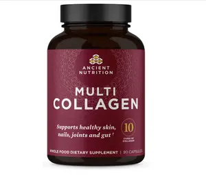 Collagen Peptides Pills, Hydrolyzed Multi Collagen Supplement, 90 Capsules