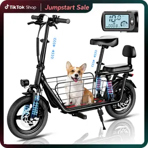 WINDHORSE C3 Folding Electric Scooter with Seat for Adults, 850W Peak, 14” Tire, 25 Miles Max Range, 22 MPH, Dual Suspension, 3 Gear Speed, Adjustable E Scooter with Seat and Basket for Commuting, 330lbs Load