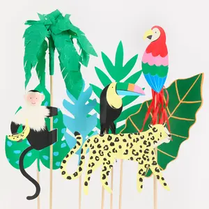 Jungle Jamboree Cake Toppers (x 8)