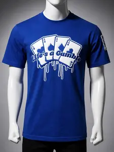 Life's A Gamble Leather Patch Tshirt