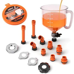 HORUSDY No-Spill Coolant Funnel Kit, Spill Proof Funnel Bleeder with Adapters. Universal Fitment