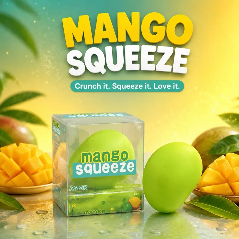 Mango Squeeze Crunchy Mango ASMR Stress Relief and Anxiety Relief Refreshing Product 10.99$
