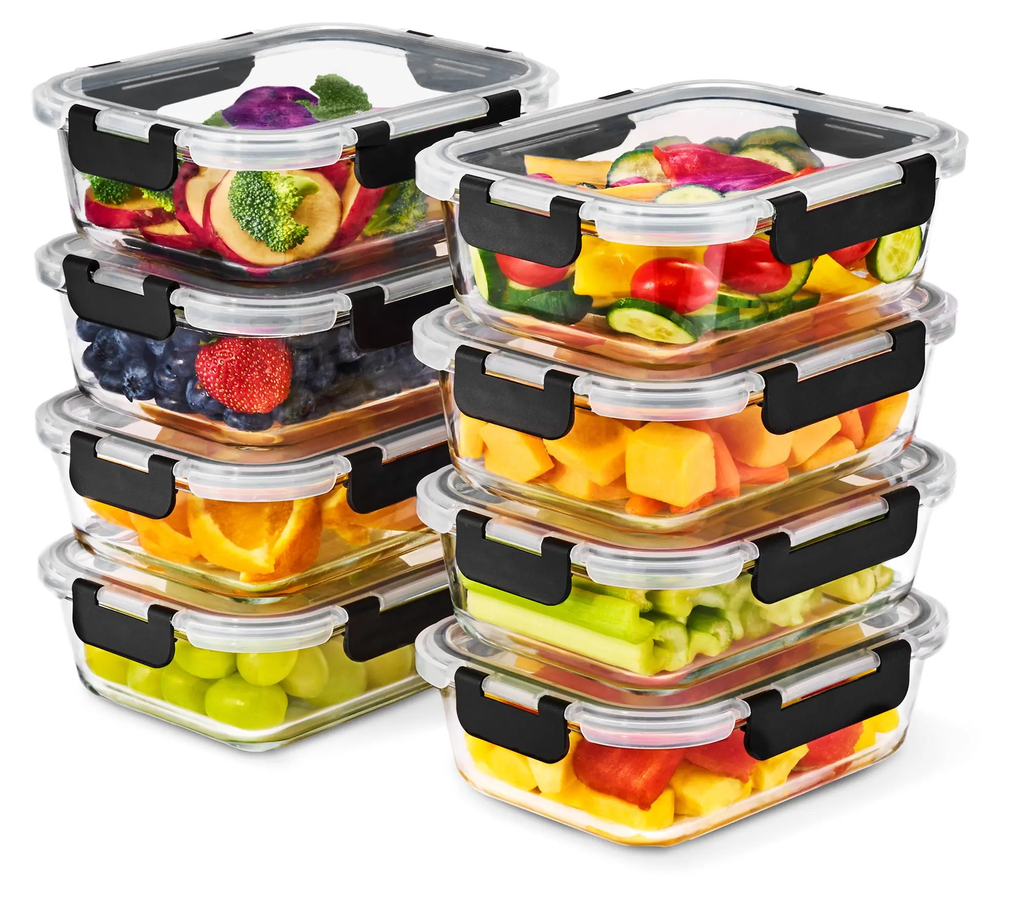 Sorbus Airtight Glass Meal Prep Containers withLids 8-Pack Sorbus Airtight Glass Meal Prep Containers withLids 8-Pack