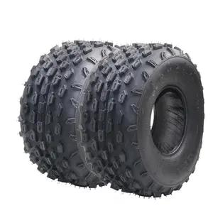 2 Pack All Terrain 19x7-8 4PR TL ATV UTV Trail Sand Mud Off-Road Tires, Tubeless, Black