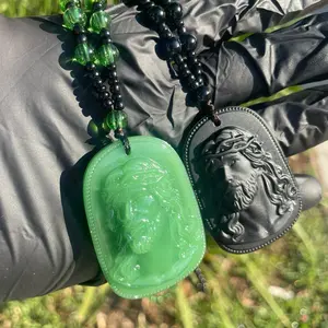 Handmade Beaded Jesus and St Jude Rosary