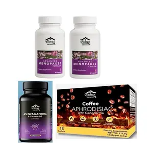 Eternal Coffee Combo with Menopause Advanced Menopause Formula Ashwagandha Vitamin D3 & Coffee Aphrodisiac with Ganoderma