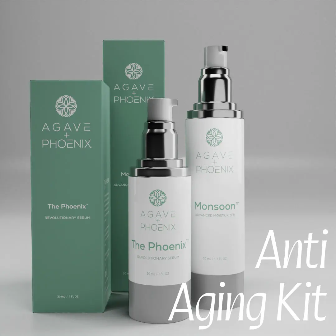 Anti-Aging Skincare Bundle - Moisturizer + Serum - Agave Phoenix