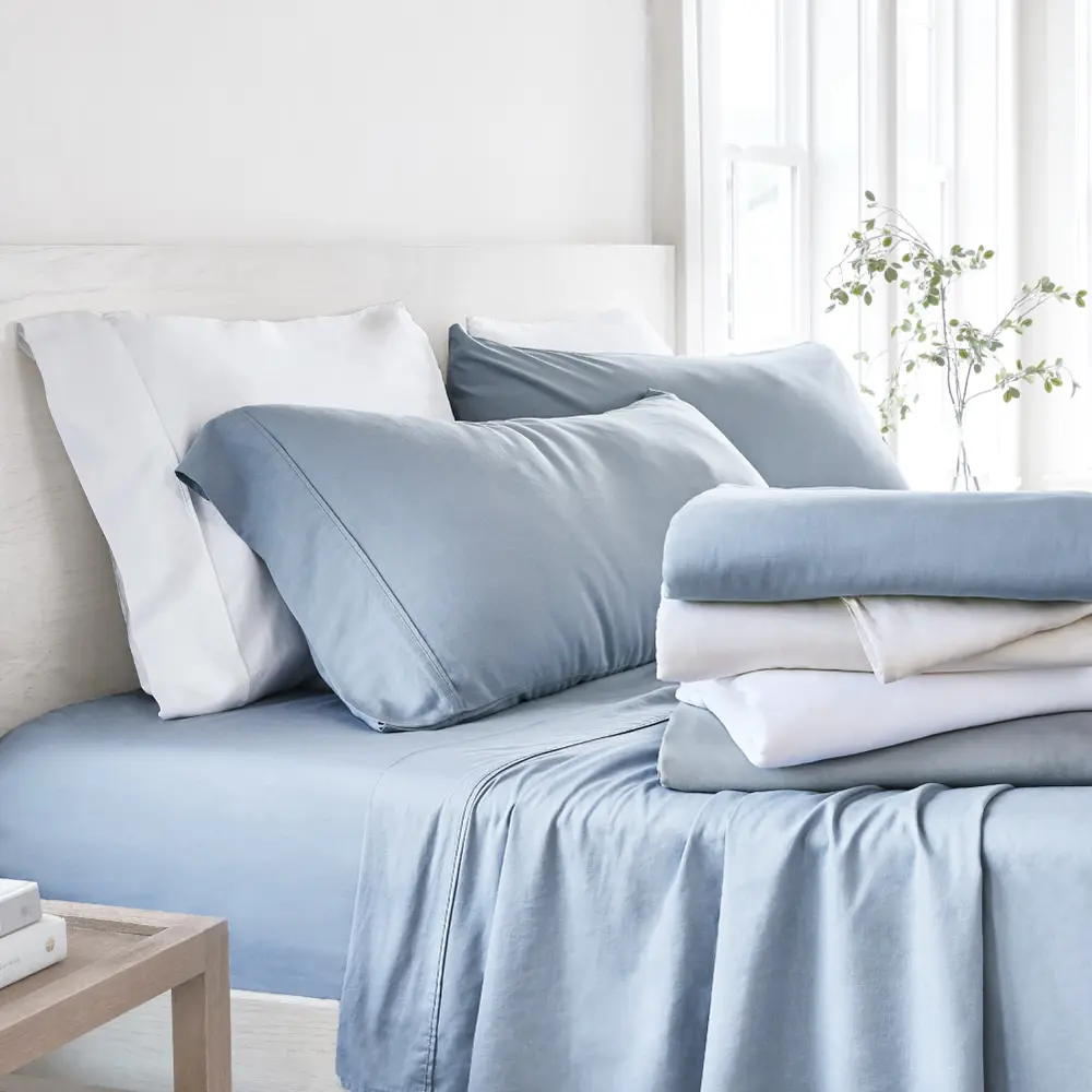 Linen-Bamboo Blend 4-Piece Sheet Set