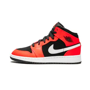 Air Jordan 1 Mid GS "Infrared" 554725 061