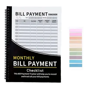 A 4-year monthly bill tracking notebook that can track for 48 months, ideal for family financial planners to record expenses, payment logs, and debt repayment plans Office Stationery Supplies
