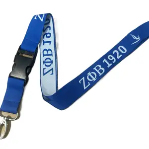 Blue Zeta Phi Beta lanyard.