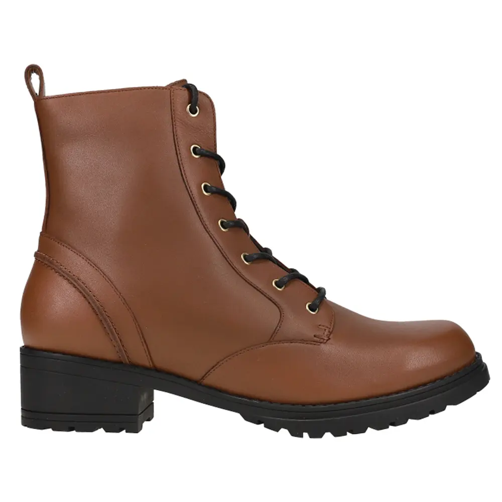 Cole Haan Womens Camea Round Toe Zippered Casual Boots Ankle Low Heel 1-2" - Brown