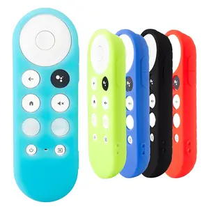 1pc Anti-Slip Resistant Silicone Remote Cover for 2020 Chromecast for Google TV Voice Remote(G9N9N) – Available in Glow-in-the-Dark and Standard Colors