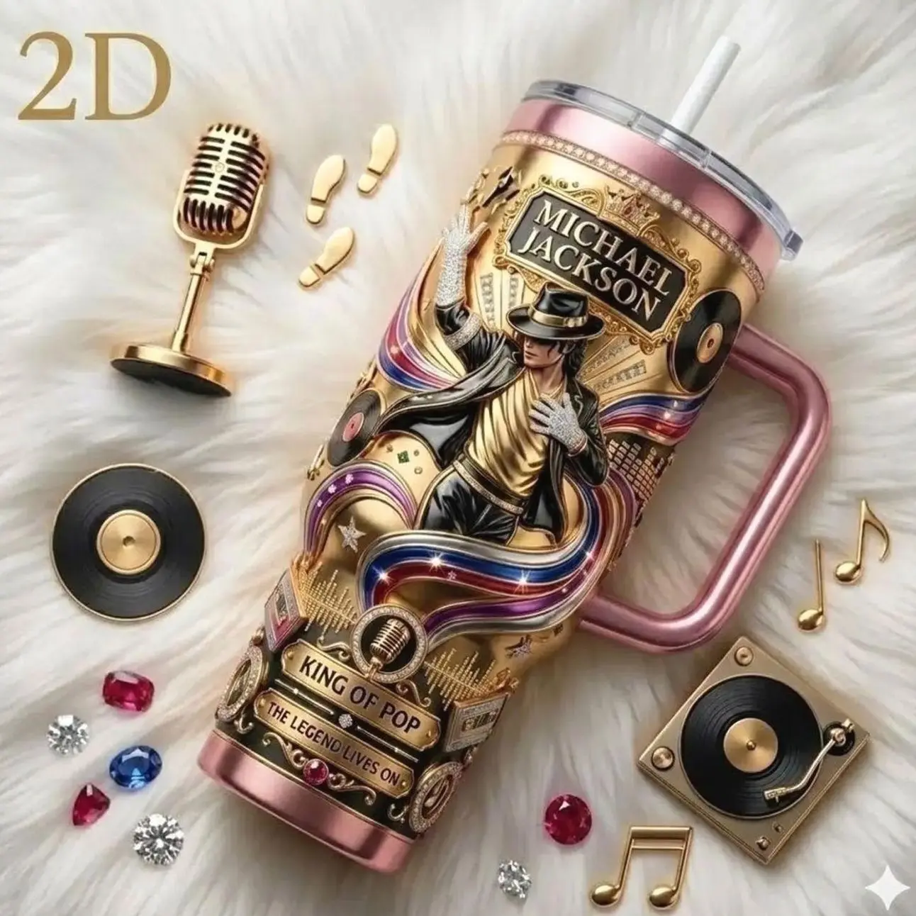 King of Pop Cup Michael Jackson Tumbler, MJ Tumbler
