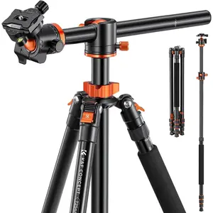 K&F Concept 94 Inch Camera Tripods 4 Section Ultra High Aluminum Professional Detachable Monopod Tripod with 360 Degree Ball Head Quick Release Plate for DSLR SLR Cameras T254A8+BH-28L (SA254T1)