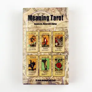 Beginner-Friendly Tarot Card Set with Key Words, Tarot Card Decks, Perfect Gift for Christmas & Festivals, Ideal for Divination Games, Includes 78 Cards
