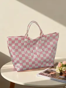 2026 New Unique Design PVC Tote Bag for Women, Casual Tote Bag, Spring Summer Versatile Handbag, Large Capacity Commute Shoulder Bag, PVC Commuter Bag