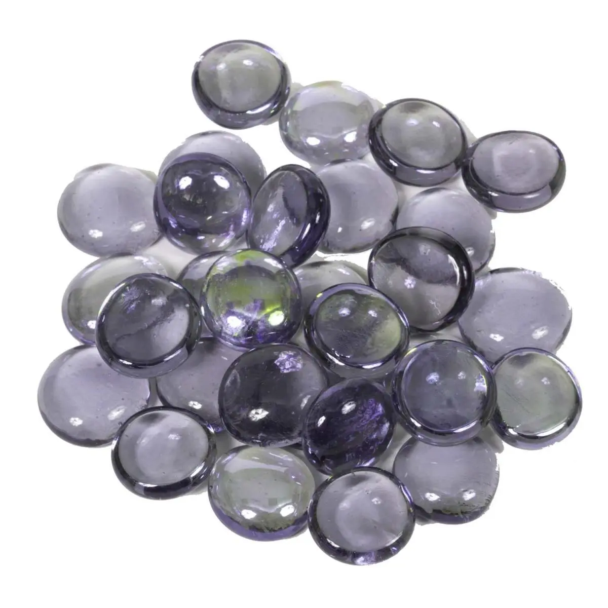 212 MAIN 3/4-in Round Tempered Glass Fire Beads - Heat-Resistant Purple Colored Balls Fireplace Decor for Home Supplies, Festive Occasions, 3/4-Inch, Room Decor, House Decor