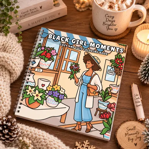 Halloween Fall Gift Girl Moments Coloring Book for Adults and Teens  Featuring Cute & Girly Scenes for Relaxation Spiral-bound
