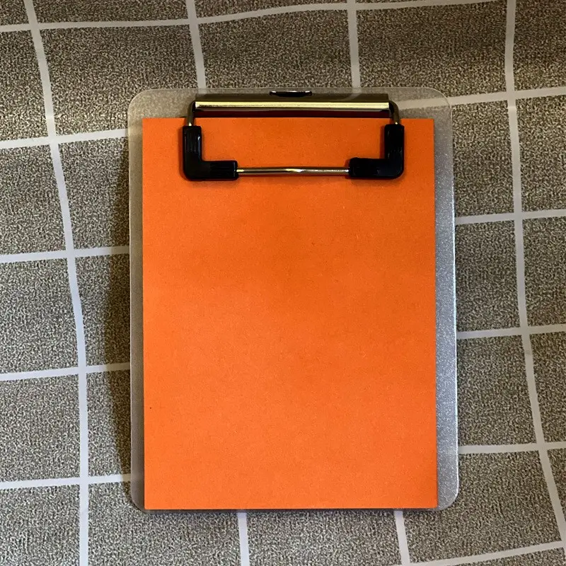 Mini Transparent Binder Set, Color-Coded Notebook, Portable File Organizer, Includes Sticky Notes and Paper Clips, Perfect Gift for Christmas and Back-To-School Season