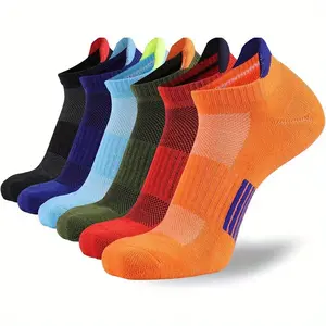 Women's Multicolor Stretchy Active Sports Socks - 6-Pair Low-Rise Grippy, Breathable 3D Texture, Non-Slip for Outdoor Sports, Fitness, Stretchy Sports Socks