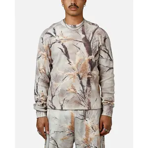 MNML Washed Waffle Thermal Long Sleeve T-Shirt Snow Camo