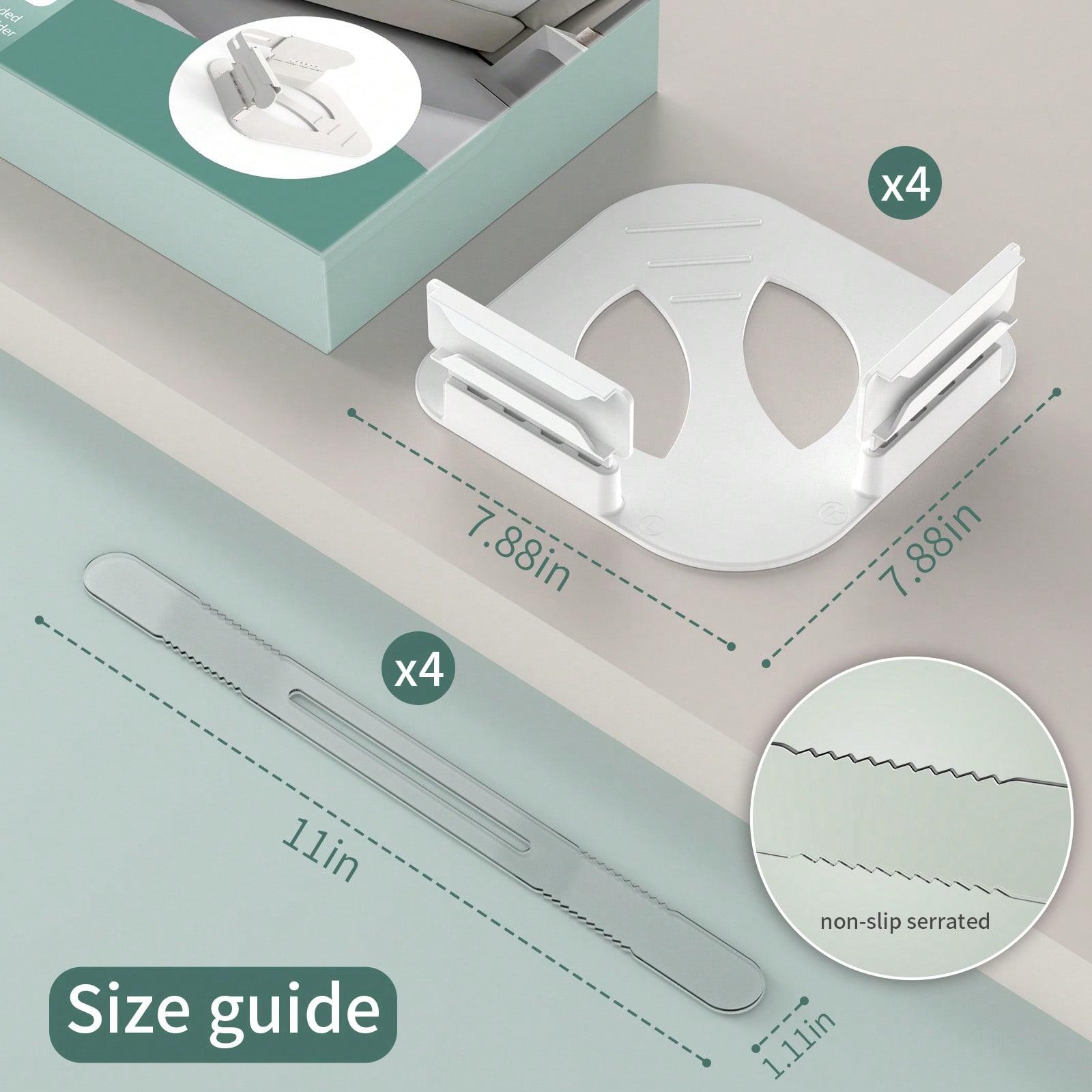 TAIMASI Lock Sheet Holders, Bed Sheet Holder For Corners, Heavy Duty Bed Sheet Holder Corner Fitted Sheet Straps Secure Sheets Firm & Tight In Place, Fits All Sheet Sizes, Easy Installation(6Pcs)