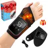 Cordless Wrist Heating Pad, Electric Hand Massage Wrist Wrap with 3 Heating Levels, Adjustable Heating Temperature, 3 Vibrations, Hand Relaxation Device, Perfect Holiday Gift Idea, Heated Wrap, Wireless Heating Pad, Warming Pads