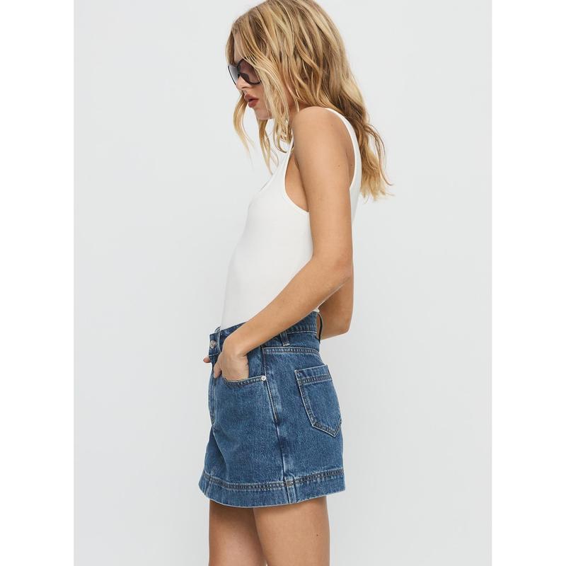 Gazelle Denim Skort Mid Wash