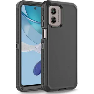 Entronix Case Compatible with Moto G Play 2024 - Triple-Layer Heavy Duty Protection