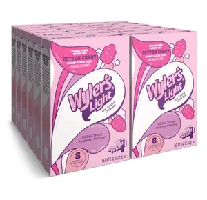 Wyler's Light Singles To Go Powder Packets, Water Drink Mix, Watertok Cotton Candy, 96 Servings, 8 Count x Pack of 12