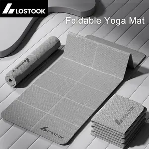 Foldable Yoga Exercise Mat, Lightweight & Anti-Slip Design, Ideal for Yoga, Pilates, Home Workouts, Easy Storage Solution, Portable Foldable Mat
