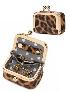 Mini Wallet with Kiss Lock Royal Bag Design, Vanity Purse, Portable Makeup Box for Jewelry and Small Items, Ideal Gift for Christmas and Valentine's Day