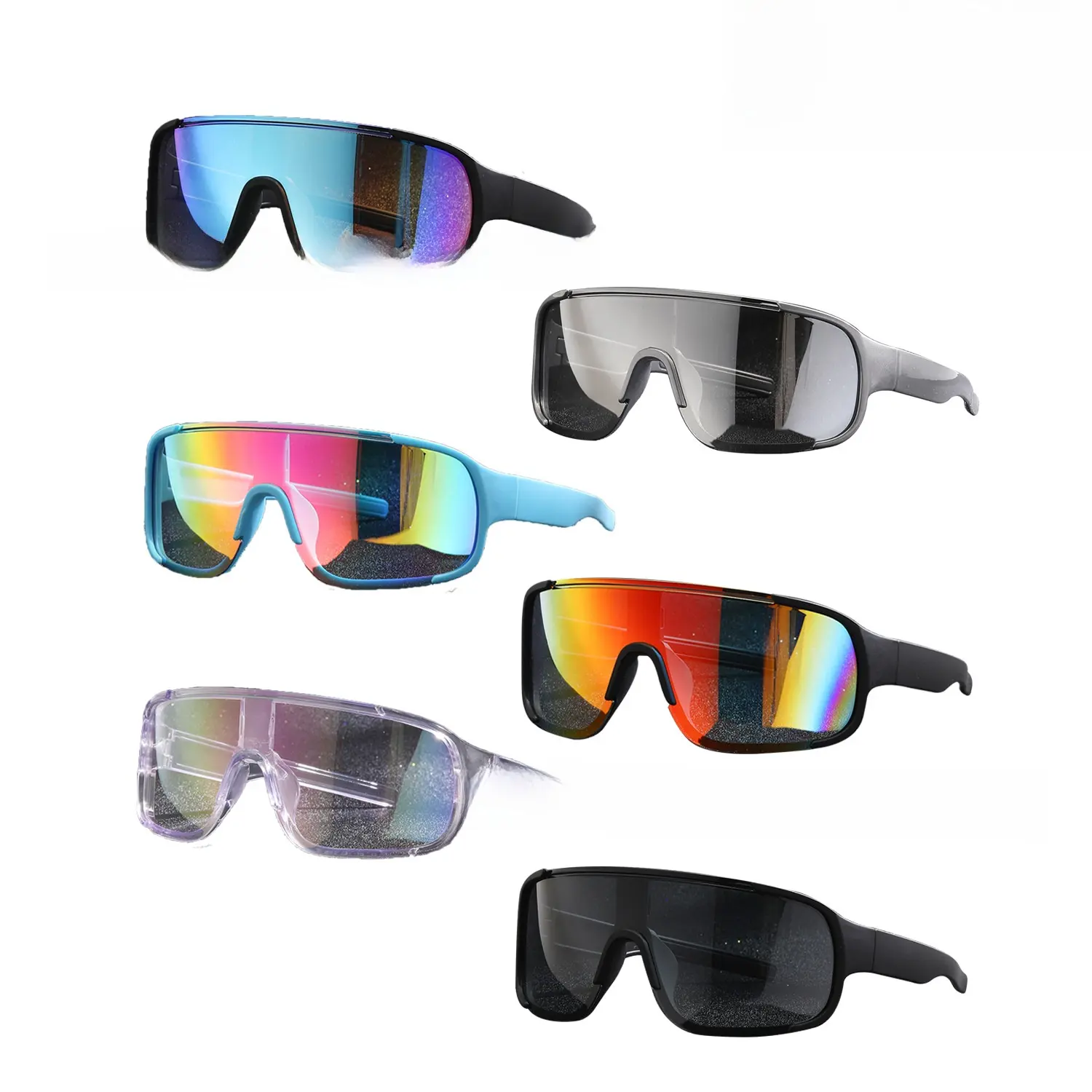 PC Cyberpunk Futuristic High-End Windproof Sports Sunglasses with UV Protection, Sports Outdoor Sunglasses, Sunglasses For Sports