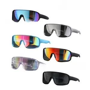 Futuristic sunglasses, high-end goggles, windproof sports sunglasses, cyberpunk style, UV protection