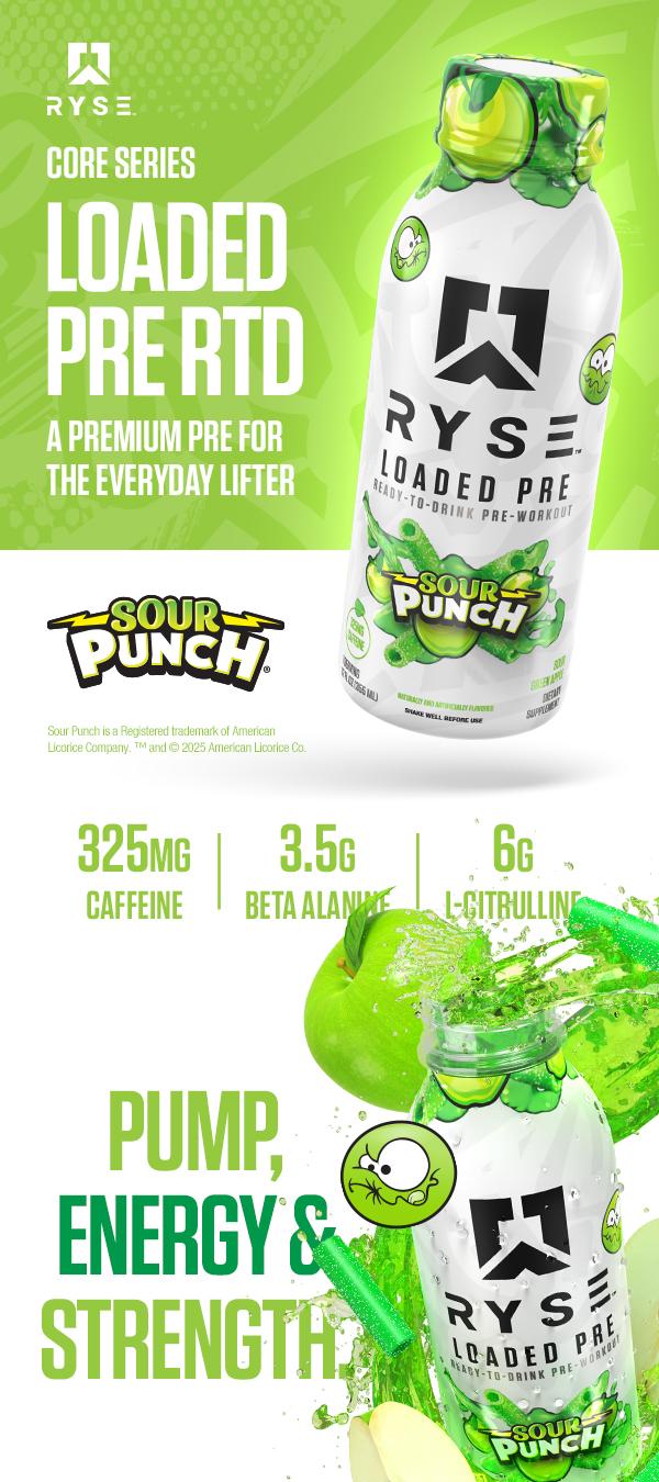 RYSE Loaded Pre Workout Drink - Sugar-Free, Ready to Drink Energy Supplement with 325mg Caffeine for Focus & Pump - 12 fl oz (Pack of 12)