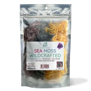 Herb To Body Full Spectrum Irish Sea Moss | Premium Quality | Multi-Color | Sun-Dried | 100% Natural & Raw | 4oz