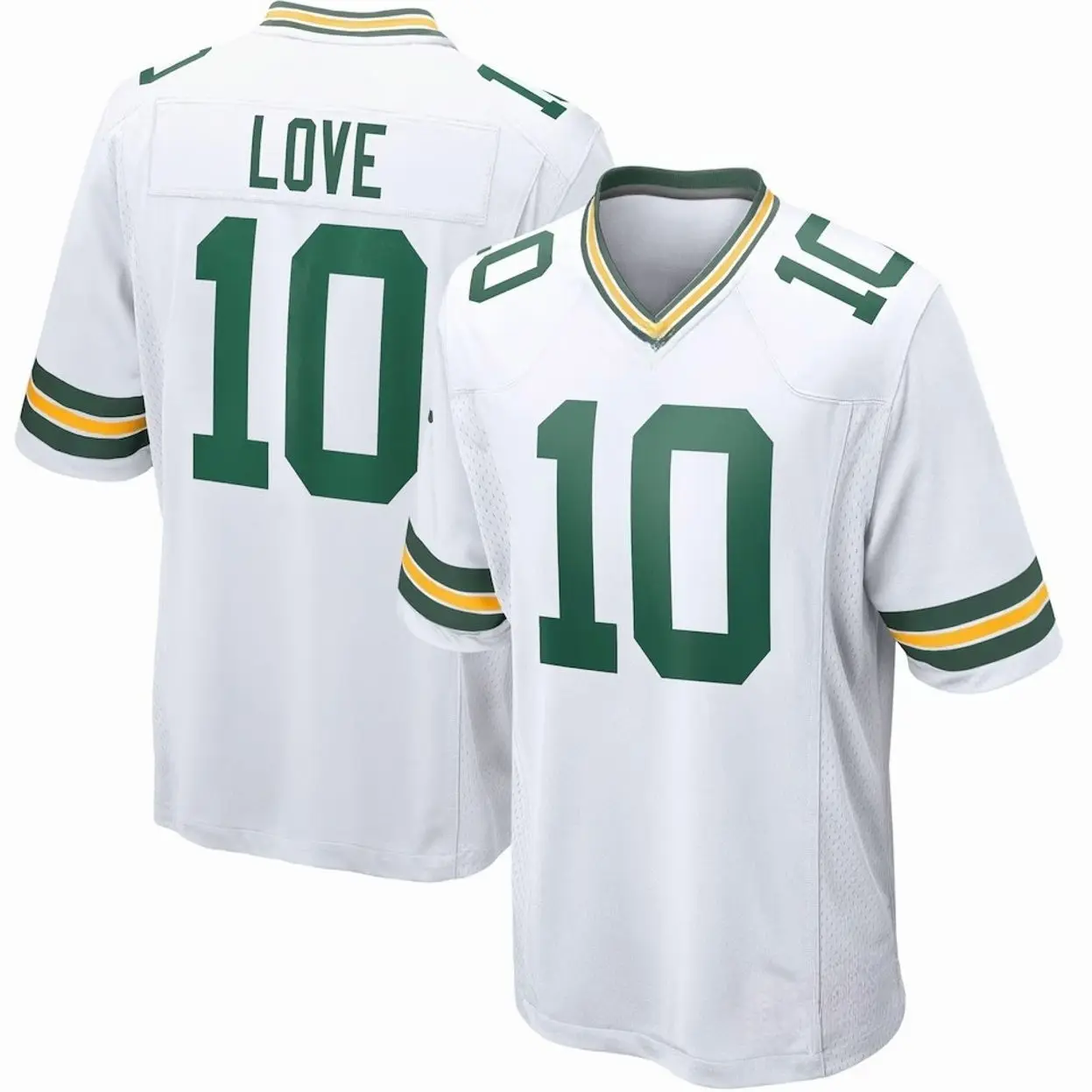 Unisex Football inspired by Love 10 Green Bay Game Player Jersey - White