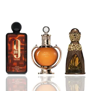 Lattafa 3-Bottle Unisex Fragrance Bundle Set - 9PM Elixir, Pure Crystal, Zikra Fragrances with Creamy Finish, Resins, Vanilla, Warm Spices, Three Bottles