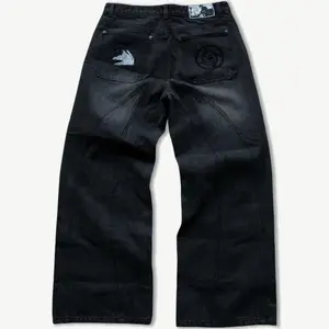 Megumi Jeans Anime Inspired Jjk  Twin Shade Jeans Menswear Plain Streetwear Trouser for Men Casual Street style Fashion Manga Fan