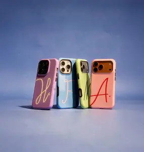 Custom Monogram Initials, Personalized Name Phone Cover Phone Case IP 17 16 15 14 13 12 Pro Max X